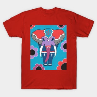 DECORATIVE Elephant Painting T-Shirt